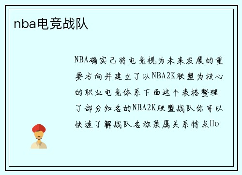 nba电竞战队